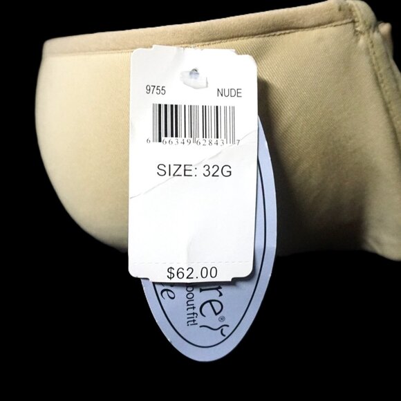Le Mystere Renaissance Nude Foam Smooth Cup Bra Size 32G Removeable Straps - Picture 6 of 9